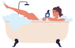 Photo d'illustration - Femme dans baignoire