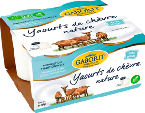 Produit CAM - Yaourts de chèvre nature Gaborit