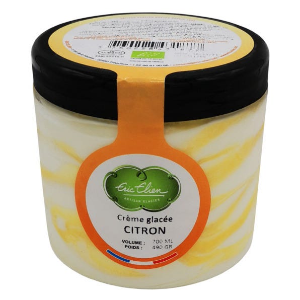 Crème glacée citron 490g