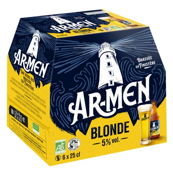 Bière blonde Ar Men 5° 25cl (6) pack