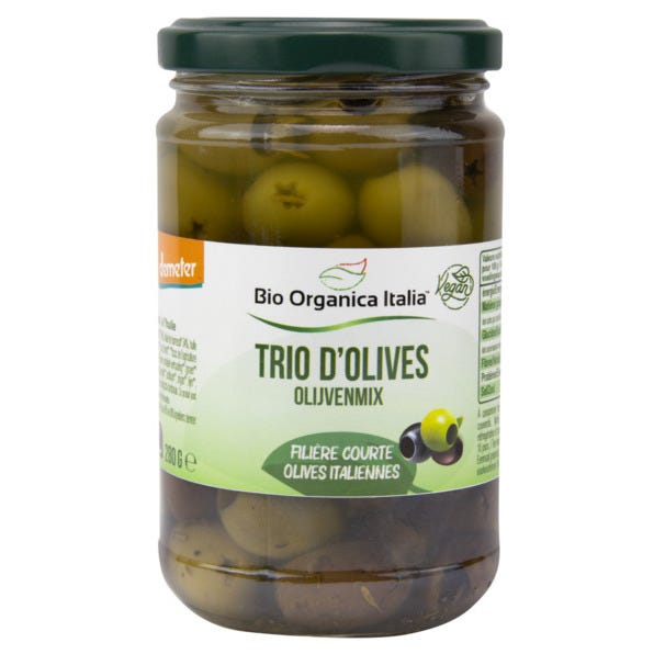 Trio d'olives à l'huile 280g