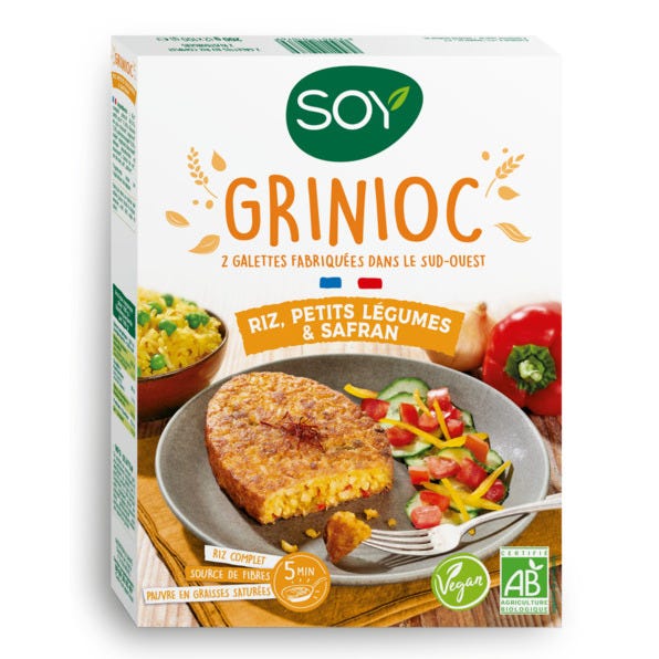 Grinioc riz légumes safran 2x100g