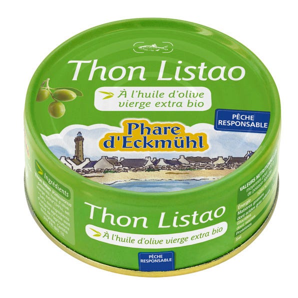 Thon listao huile olive 160g