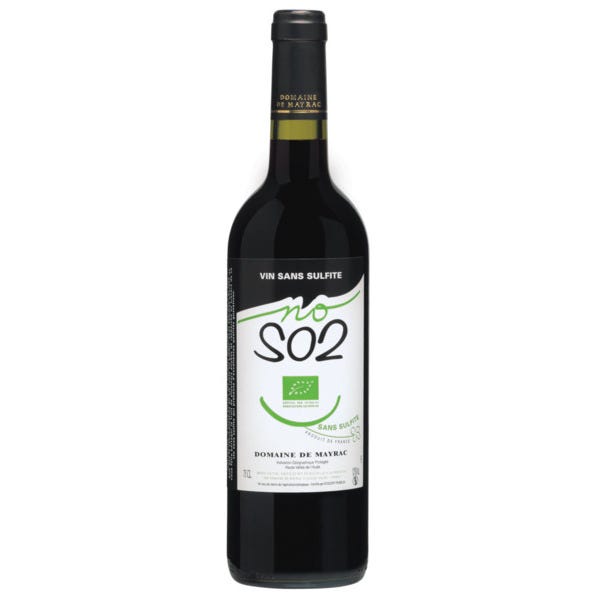 Vin Rouge IGP vin "No SO2" 75cl 13°